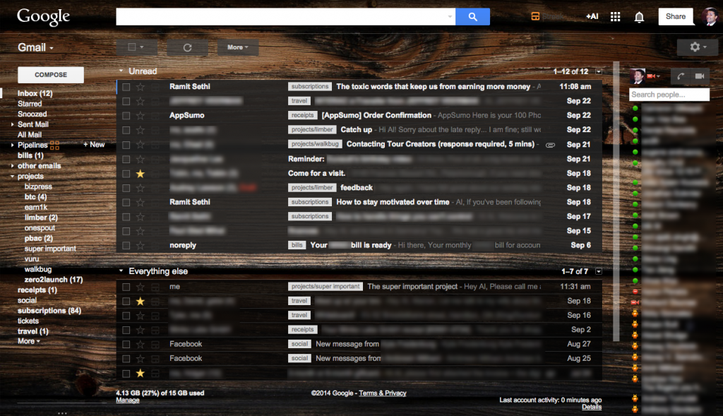 Ahhh….the satisfaction of a well-organized mail client.